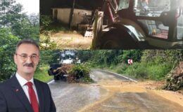 Şalpazarı genelinde şiddetli yağışlar heyelanlara neden oldu – Birlik Haber Ajansı