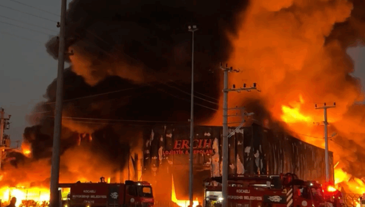 Kocaeli’de lojistik deposunda yangın: Ekipler kontrol altına aldı – Birlik Haber Ajansı
