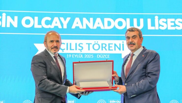 Düzce Esin Olcay Anadolu Lisesi’nin açılışını bakan Tekin yaptı – Birlik Haber Ajansı