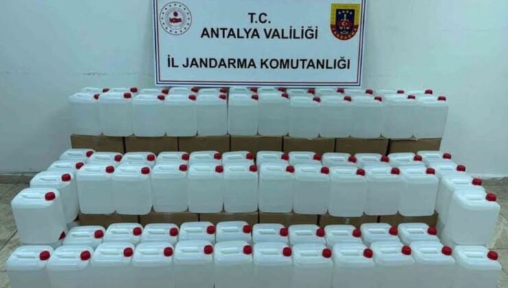 Antalya’da 500 litre kaçak alkol ele geçirildi – Birlik Haber Ajansı