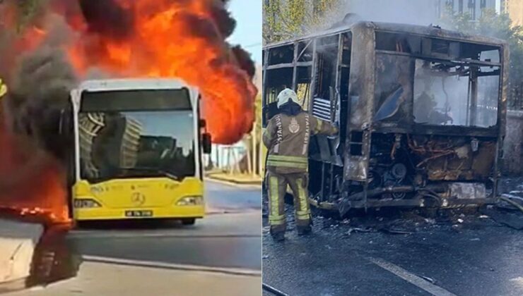 Ümraniye’de seyir halindeki İETT otobüsü yandı – Birlik Haber Ajansı