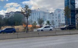 Ankara’da boş arazide yangın çıktı