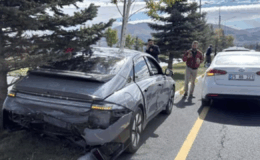 Anahtar Parti konvoyu Erzurum’da kaza yaptı