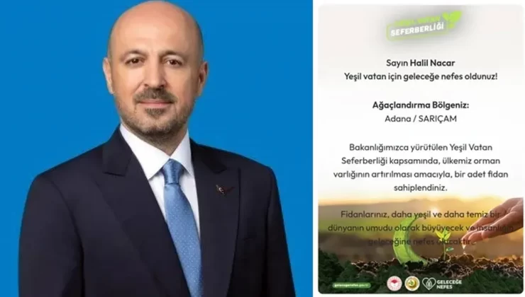 Nacar’dan ‘Yeşil Vatana’ destek – Birlik Haber Ajansı