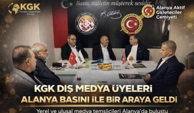 KGK dış medya üyeleri Alanya basını ile bir araya geldi