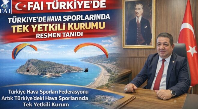 FAI Türkiye’de Hava Sporlarında Tek Yetkili Kurumu Resmen Tanıdı